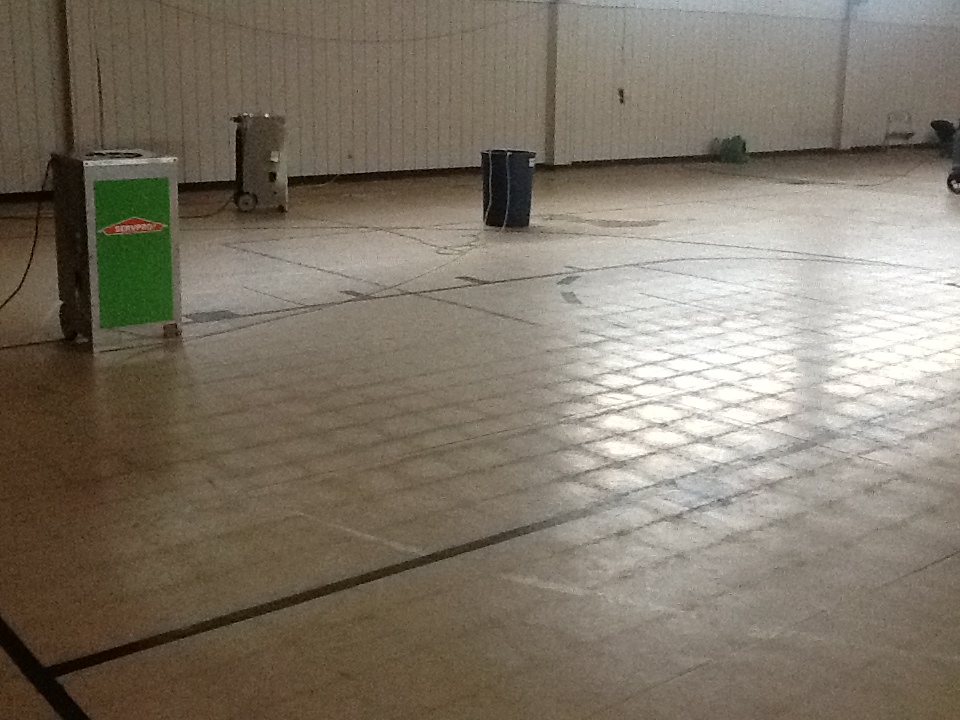 The original tile floor Monday morning